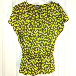 Tinley Road Butterfly Blouse Size XS